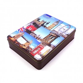 Rectangular candy tin box  UK