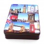 British rectangular candy tin box
