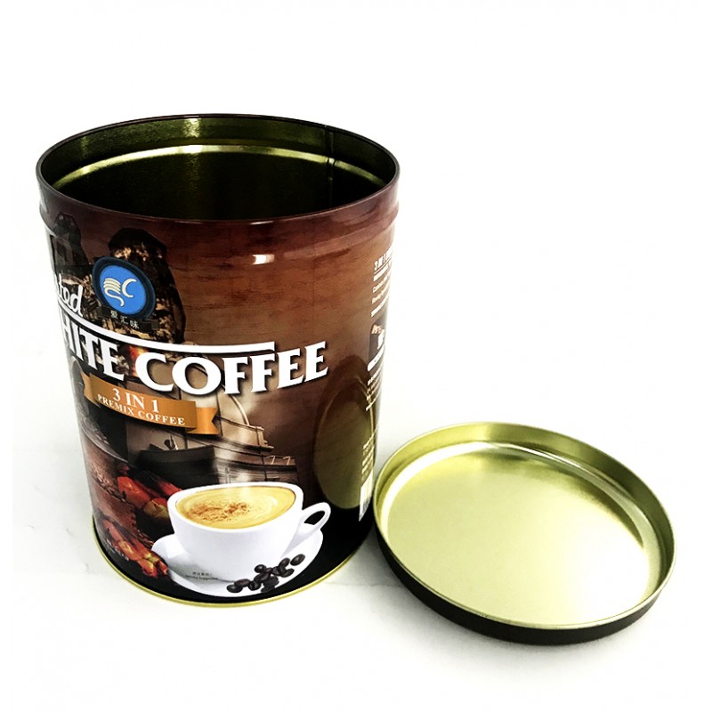High quality round coffee tin can factory