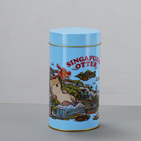 boîte en métal ronde imprimée sur mesure