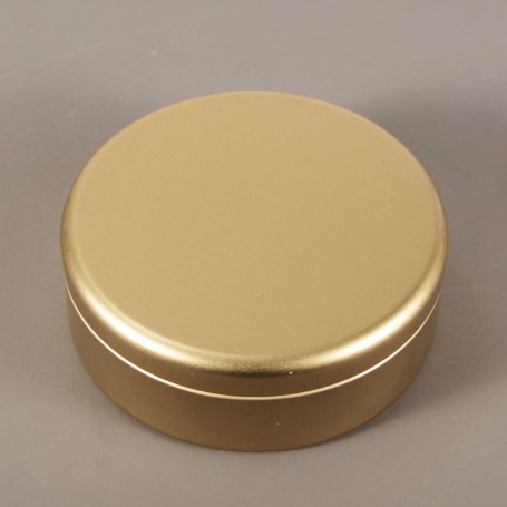 Оптовые круглые жестяные коробки из золота