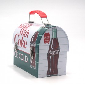 Gift Tin Box with Handle Coca Cola Tin Box
