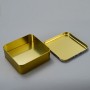 Embalaje de caja de hojalata cuadrada de metal con impresión personalizada