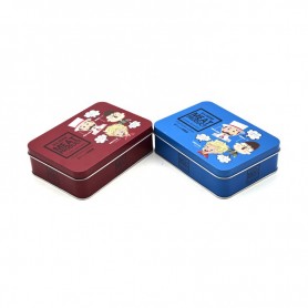 Custom rectangular children's lunch tin box