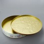 Custom printed round food tin box packaging