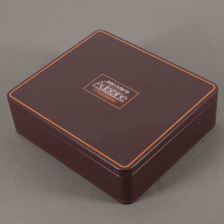 Caja de lata de regalo rectangular impresa personalizada