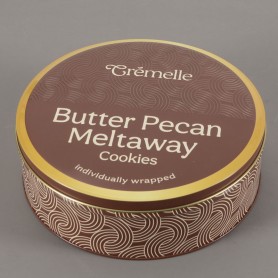 Boîte à biscuits ronde personnalisée