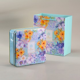 Оптовая продажа квадратных жестяных коробок