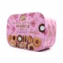 Boîte d'étain de biscuit cadeau coloré à double couche de vente chaude