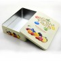 Custom rectangular gift fruit candy tin box