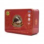 Red square coffee tin box