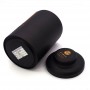 Cylindrical black tea tin box