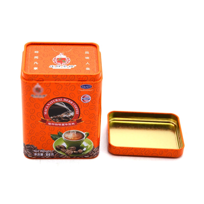 Boîte à thé/café marron métal : la boîte de 7,5x10,5x7,5 cm à Prix Carrefour