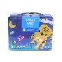 Blue Hinged Bento Tin Box