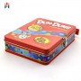 Customized flip lid with lock portable color candy tin box