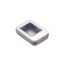 Wholesale rectangular silver metal tin box