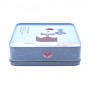 Caja de lata de galletas navideñas impresas
