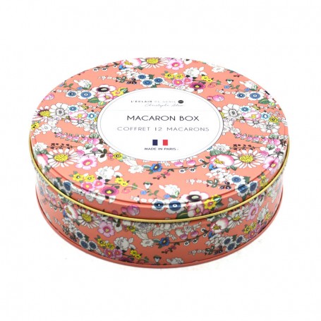 Custom round butter cookie tin box