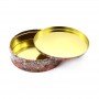 Round cookie tin box