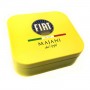 Wholesale yellow hinged lid metal tobacco box