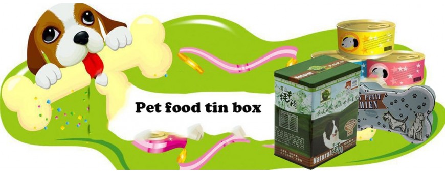 Logo Print Pet Tin Box Prix usine direct