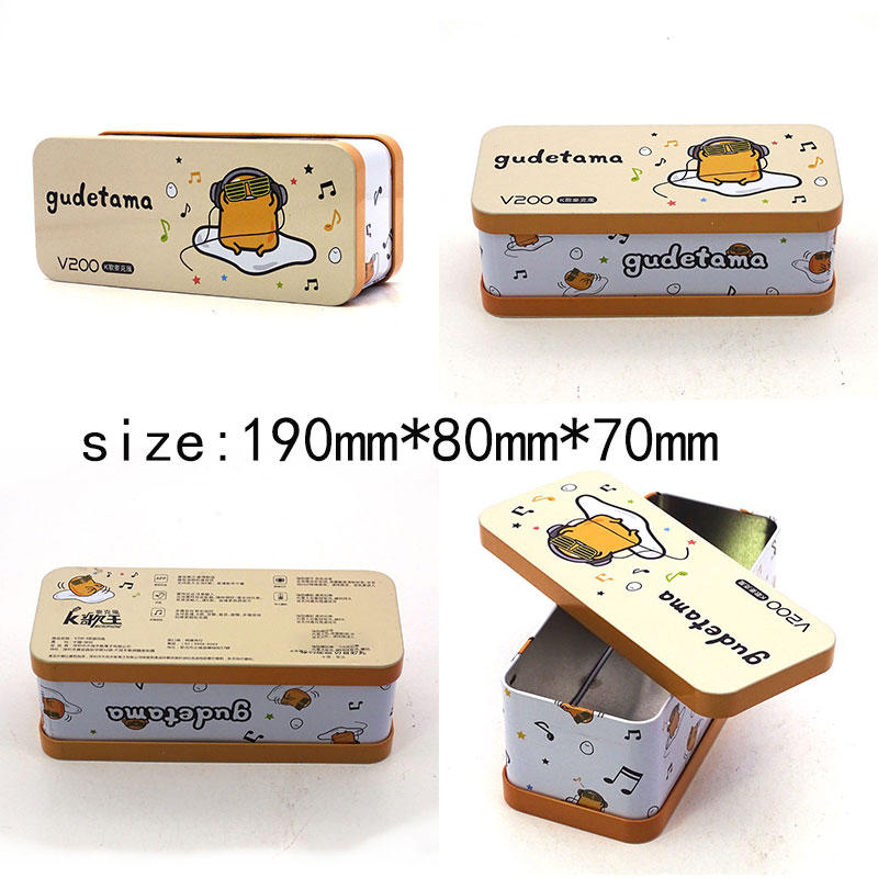 Microphone packaging tin box size