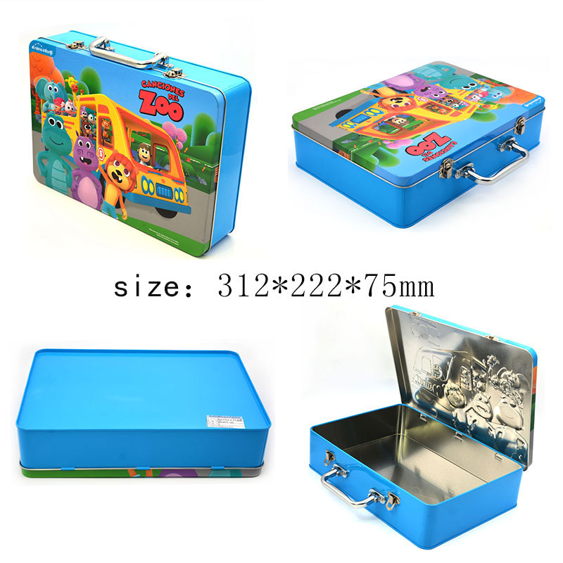 Zoo Kids Lunch Tin Box Size