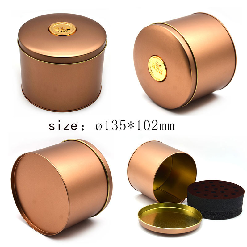 Tea tin can with airtight lid size