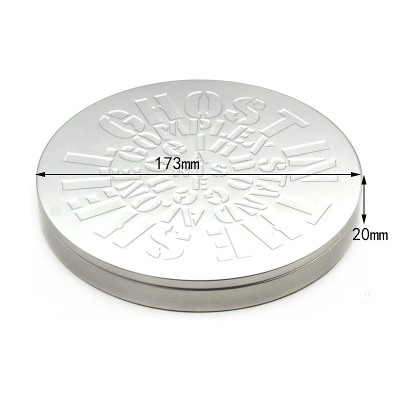 round metal tin size