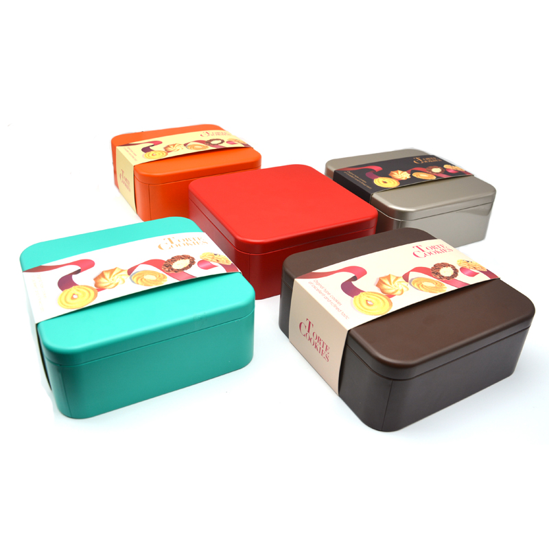 Christmas gift cookie tin box series