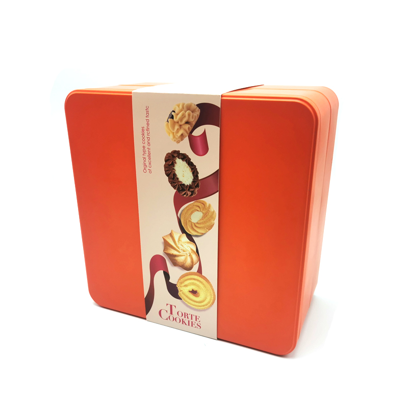 gift christmas cookies tin box