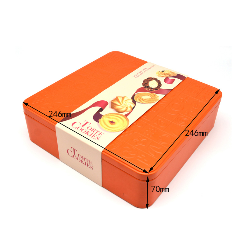 gift cookie tin box size
