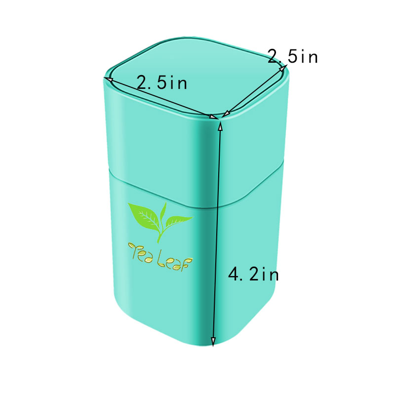 tea tin box size