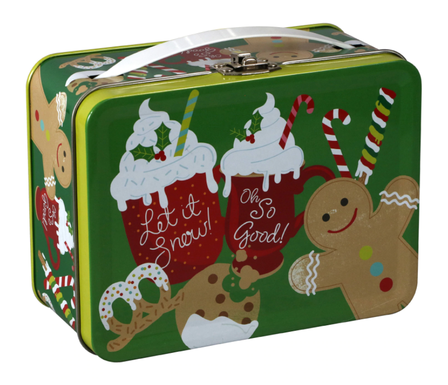 Christmas portable candy tin box