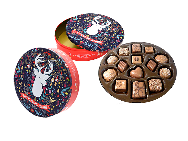 Where to buy Christmas chocolate gift tins