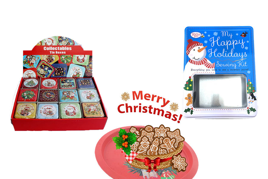 Christmas gift tin box supplier