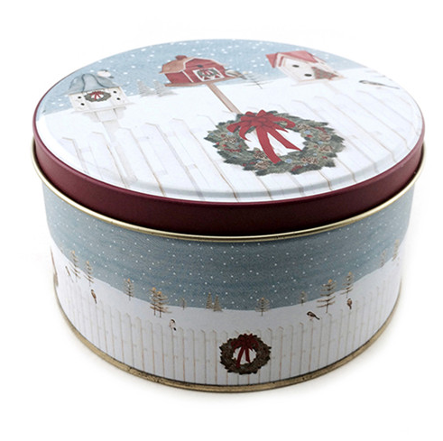 Christmas chocolate gift tin box