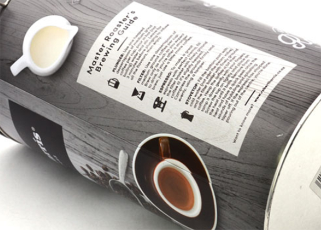 Custom latte coffee tin can