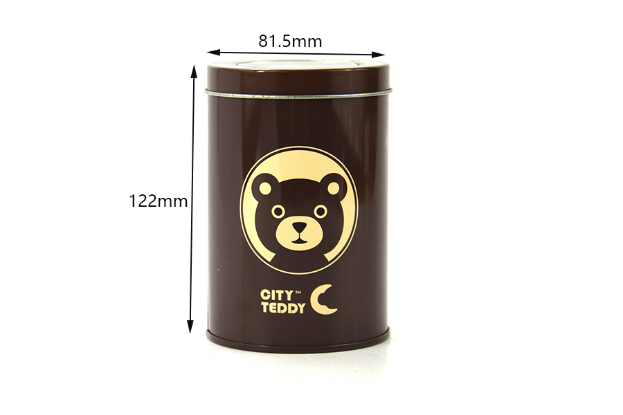 Wholesale cylindrical coffee tins