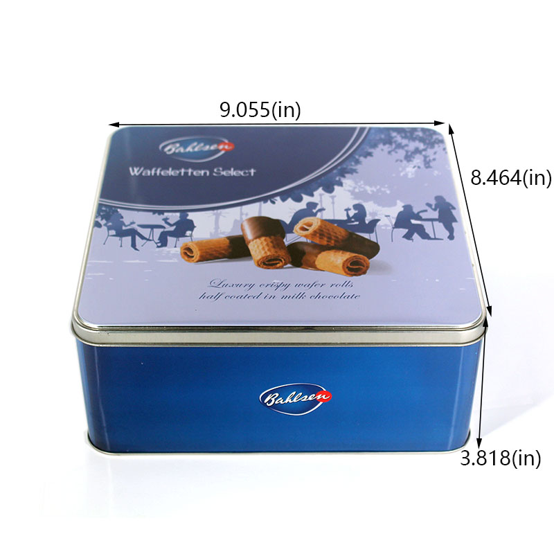 Customized butter biscuit tin box size