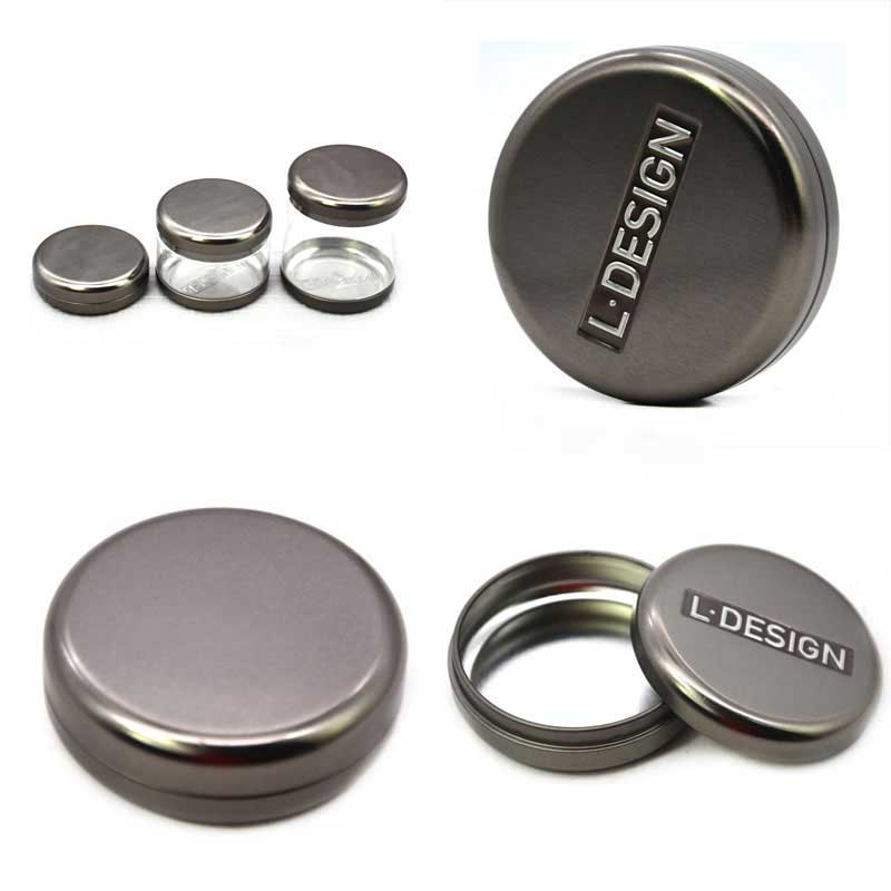 Small round candy tin box size