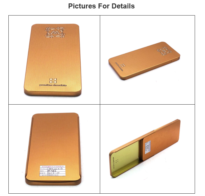 Sliding cover ultra-thin chocolate tin box series