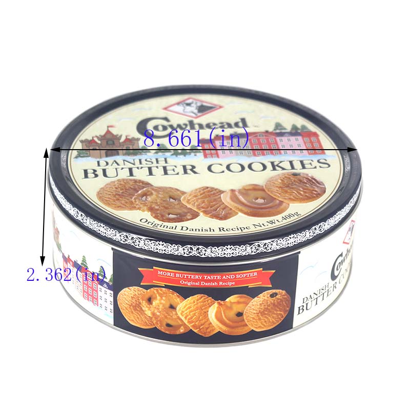 Specifications of round biscuit tin can