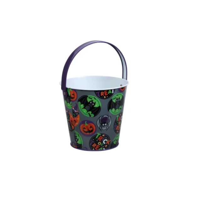 Wholesale halloween printing iron bucket