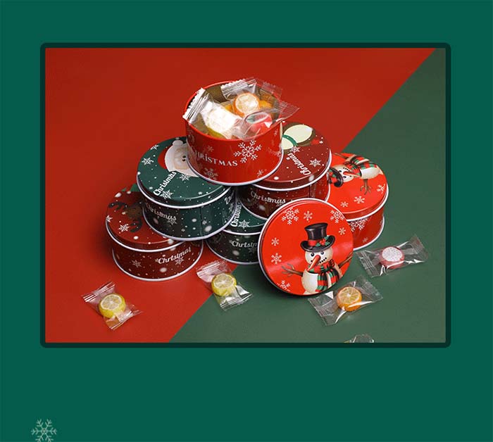 Christmas gift biscuit tin box series