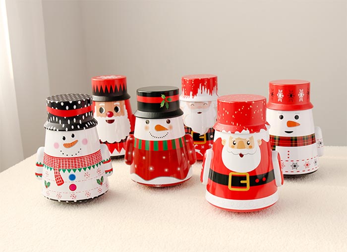 New tumbler Santa Claus storage tin box