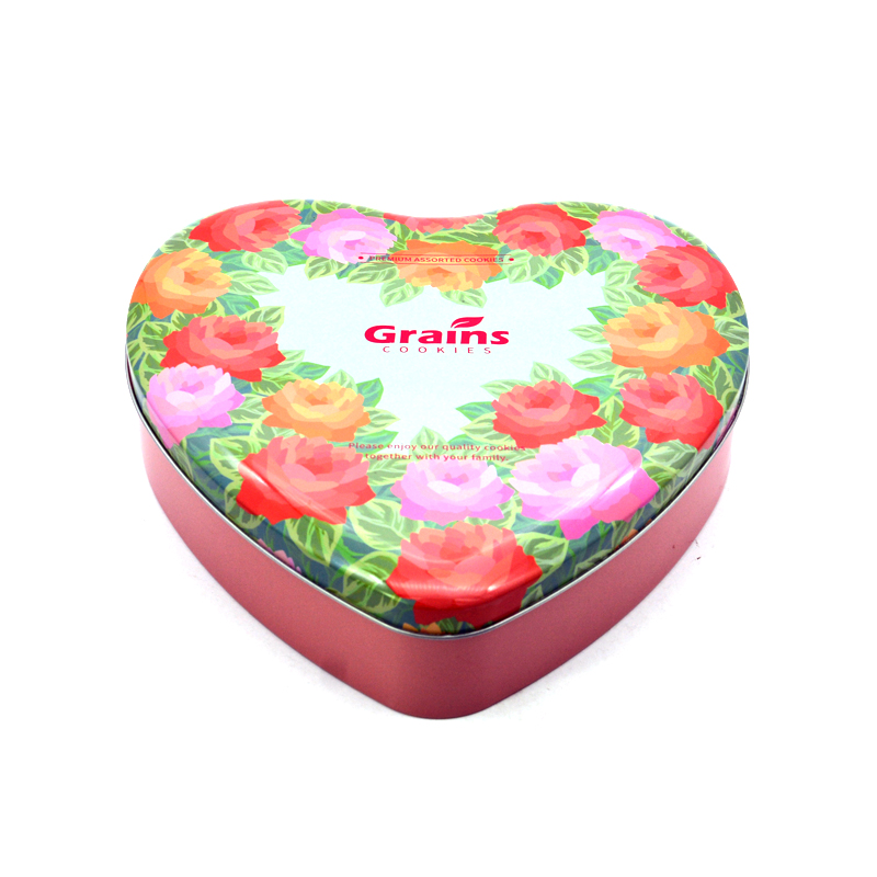 Heart Shaped Wedding Candy Tin Box