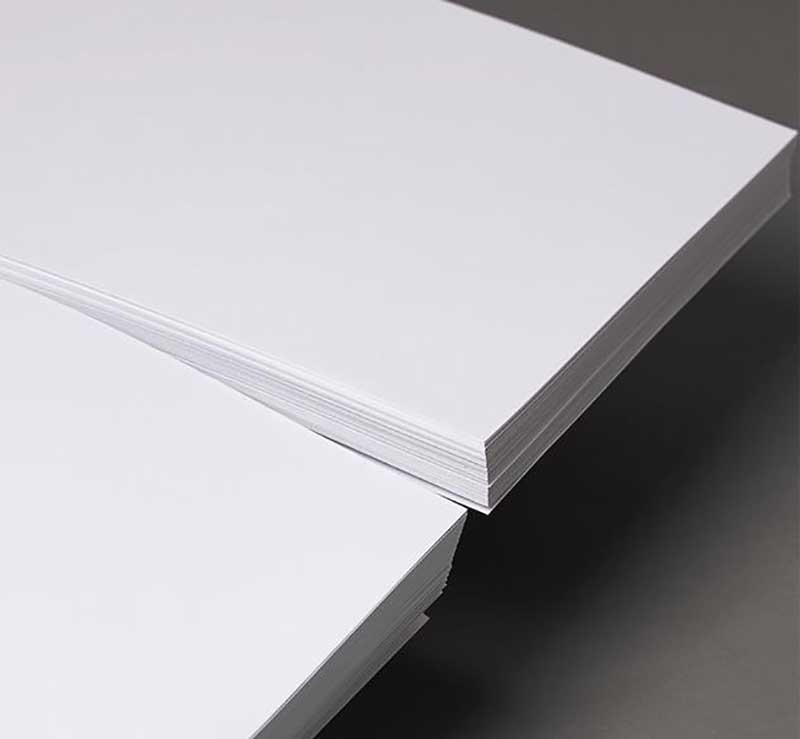 Tobacco packaging material white cardboard