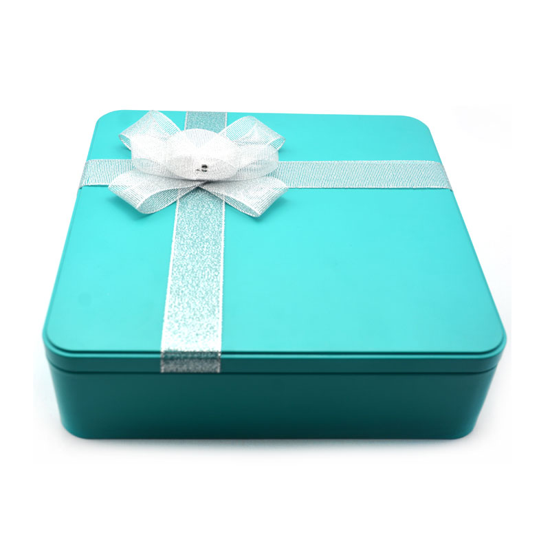 Rectangular Gift Cookie Tin Box