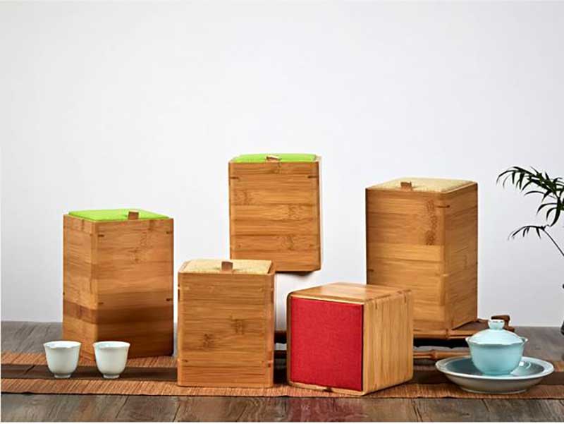 Wooden tea caddy